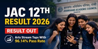 JAC 12th Result 2026 Out; Arts Stream Tops with 96.14% Pass Rate
